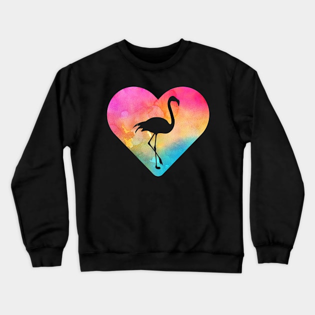 Flamingo Gift for Girls and Women Crewneck Sweatshirt by JKFDesigns